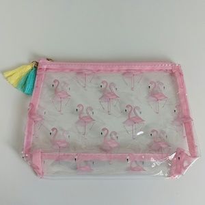 Adorable Flamingo Cosmetic Pouch